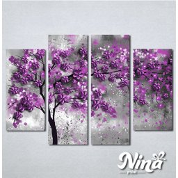 Slike na platnu Drvo ljubiičasto lišće Nina297_4