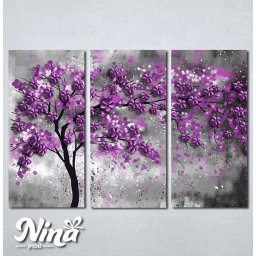 Slike na platnu Drvo ljubicasto lišće Nina297_3