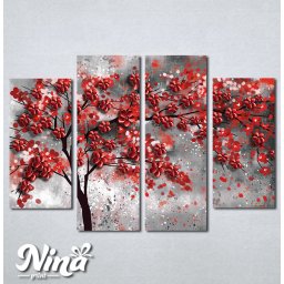 Slike na platnu Drvo crveno lišće Nina296_4