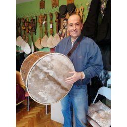 TAPAN - Model "Balkanika" + POKLON FUTROLA (i naravno čukan i šibe) / Traditional Professional TAPAN - double sided drum