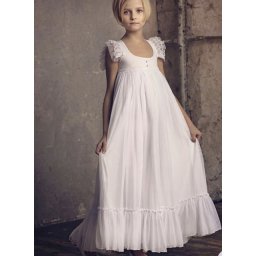 Leprsava muslin haljina sa dugmicima
