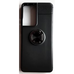 TPU Magnet RING maska za SAMSUNG SM-G998F, Galaxy S21 Ultra 2021 (6.8") crna