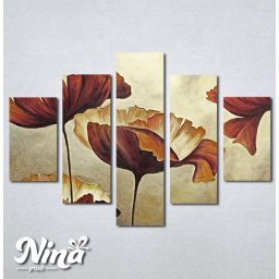 Slike na platnu Braon cvet Nina303_5