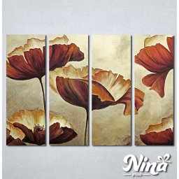 Slike na platnu Braon cvet Nina303_4