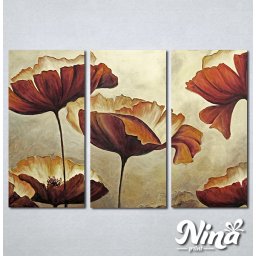 Slike na platnu Braon cvet Nina303_3
