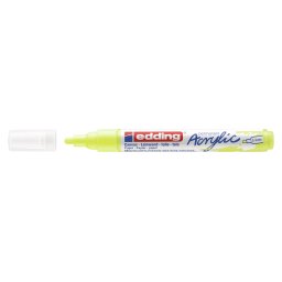 Akrilni marker E-5100 medium 2-3mm obli vrh Edding neon žuta