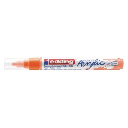 Akrilni marker E-5100 medium 2-3mm obli vrh Edding neon narandžasta