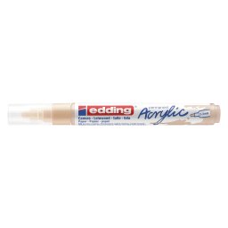 Akrilni marker E-5100 medium 2-3mm obli vrh Edding oker
