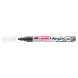 Akrilni marker E-5100 medium 2-3mm obli vrh Edding antracit