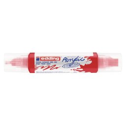 Akrilni marker E-5400 double-liner sa dva vrha Edding crvena