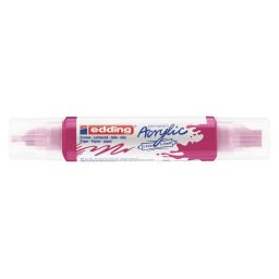 Akrilni marker E-5400 double-liner sa dva vrha Edding magenta