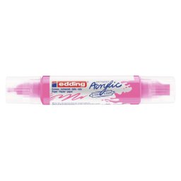 Akrilni marker E-5400 double-liner sa dva vrha Edding neon roze