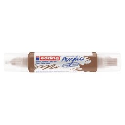 Akrilni marker E-5400 double-liner sa dva vrha Edding braon