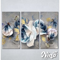 Slike na platnu Pastelno plavi cvet Nina305_3