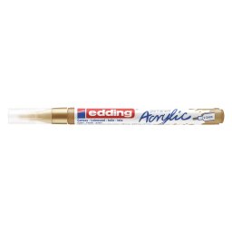 Akrilni marker E-5300 fine 1-2mm obli vrh Edding zlatna