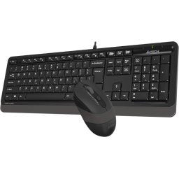 Tastatura žična plus miš USB A4tech Fstyler A4-F1010 , YU-LAYOUT + mis USB žično povezivanje, Grey