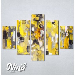 Slike na platnu Apstrakcija žuto Nina306_5