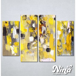 Slike na platnu Apstrakcija žuto Nina306_4