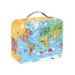 Kartonske džinovske puzzle - Mapa sveta, 300 delova