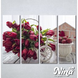 Slike na platnu Lale i jagode Nina307_4
