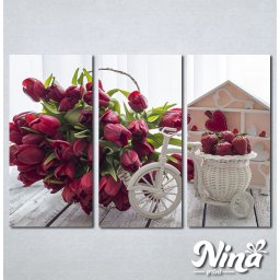 Slike na platnu Lale i jagode Nina307_3