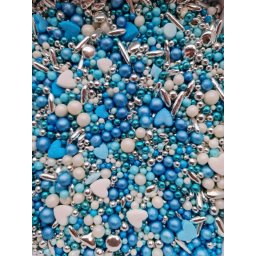 Ukrasne jestive perle PLAVO-BELI MIX 50g