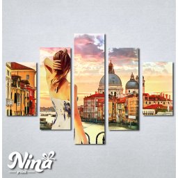 Slike na platnu Venecija kanal Grande Nina317_5