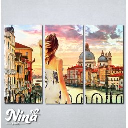 Slike na platnu Venecija kanal Grande Nina317_3