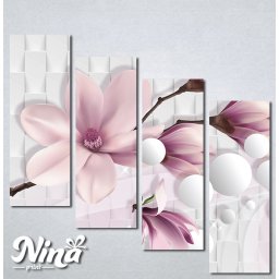 Slike na platnu Nezno roze magnolija Nina318_4