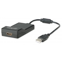 MH adapter USB to HDMI, USB A-male/HDMI-female, crni,151061