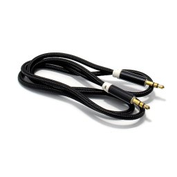 Audio AUX kabal Woven 3.5mm crni