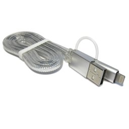 USB data kabal AUTHENTIC za Iphone lightning/micro srebrni