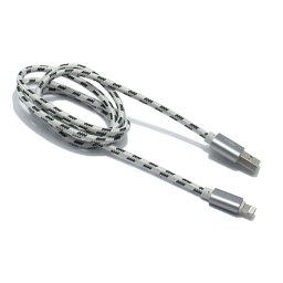 USB data kabal BRAID za Iphone lightning srebrni