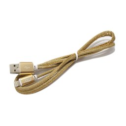 USB data kabal GLITTER za Iphone lightning zlatni