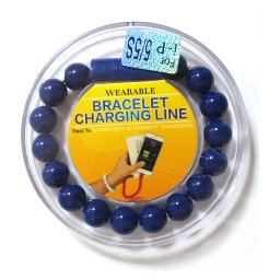 USB kabal BRACELET za Iphone lightning plavi