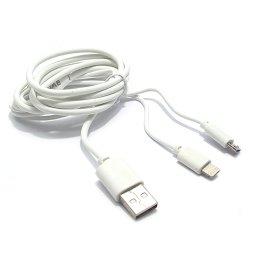 USB data kabal BWOO 2in1 (micro + Iphone lightning)