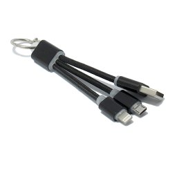 USB kabal TAG 2in1 za Iphone lightning/micro USB crni