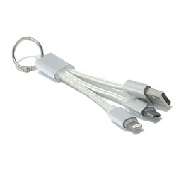 USB kabal TAG 2in1 za Iphone lightning/micro USB srebrni