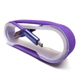USB data kabal MREZA microUSB ljubicasti