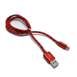 USB data kabal BRAID Type C crveni