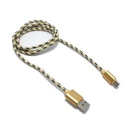 USB data kabal BRAID Type C zlatni