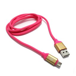 USB data kabal Q Elastic Type C pink