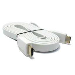 HDMI kabal na HDMI 3m FLAT beli