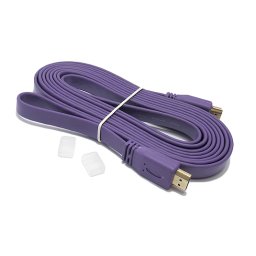 HDMI kabal na HDMI 3m FLAT ljubicasti