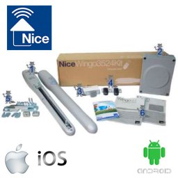 NICE WINGO 3524 AUTOMATIC SWING GATE KIT-WIFI SMART