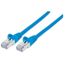 Intellinet prespojni kabl, Cat6 compatible,U/UTP,10m,plavi