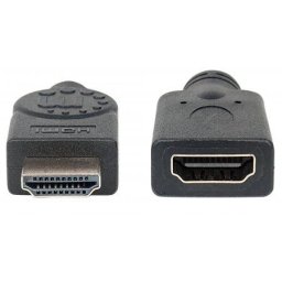 INT MH kabl HDMI sa ethernet kanalom, 4K,3D, 3m M/Ž, crni