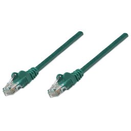 Intellinet prespojni kabl, Cat6 certified, U/UTP, 5m,zeleni