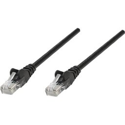 Intellinet Patch Cable, Cat6 certified, 1m, Black 738330