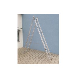 Profesionalne aluminijumske merdevine - dvodelne , duzina 1.8m,gazista 2x6,duzina izvucenih 2.9m